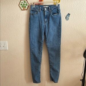 Levi's Blue High Rise Jeans Slim Fit